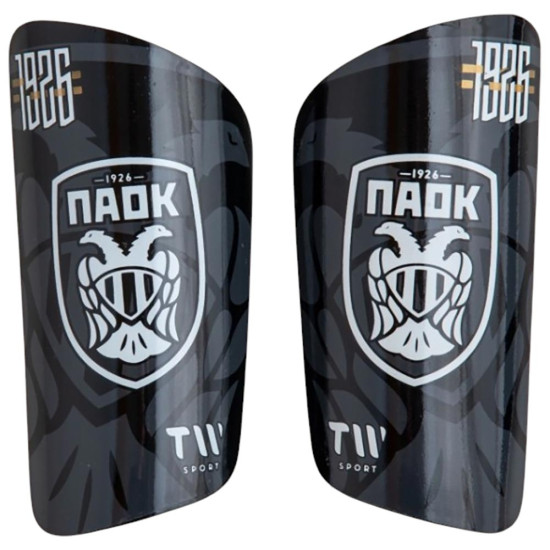 TW Παιδικές επικαλαμίδες ποδοσφαίρου PAOK Shin Guards Font with Sleeves TW Παιδικές επικαλαμίδες ποδοσφαίρου PAOK Shin Guards Font with Sleeves